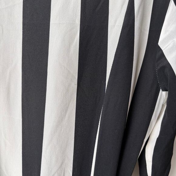 We Are Leone Dress Silk Contrast Maxi Cardigan Striped Belted Long Sleeve S/M - Picture 14 of 14